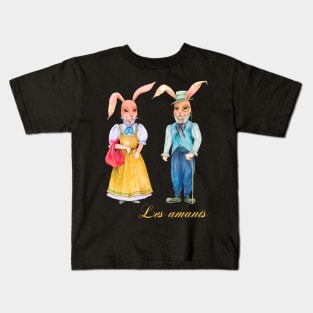 Rabbit illustration water color Kids T-Shirt